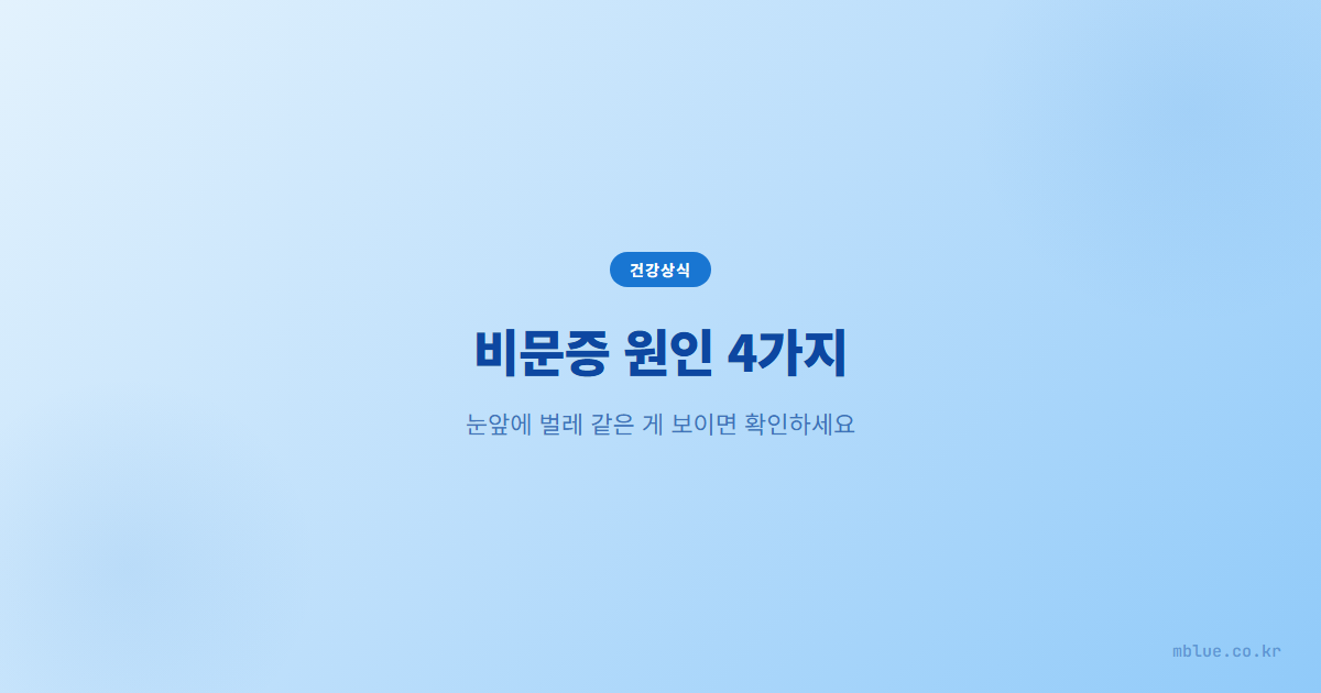 비문증 원인
