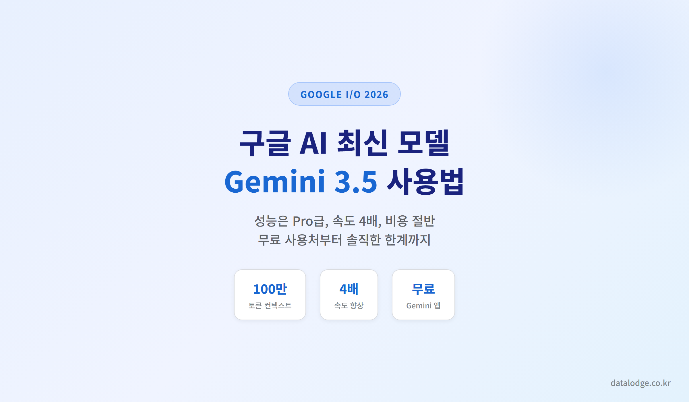 구글 AI Gemini 3.5 사용법