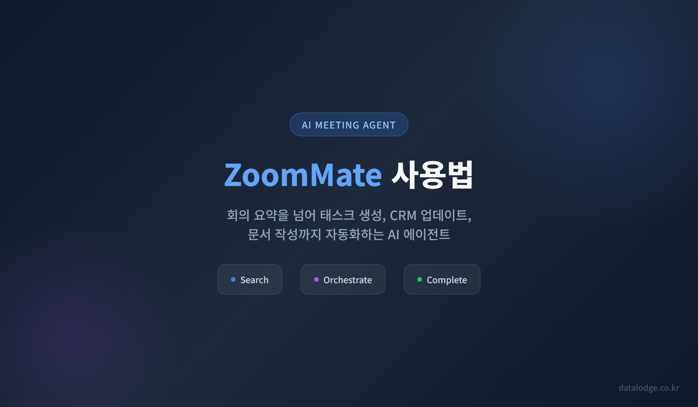 ZoomMate 사용법